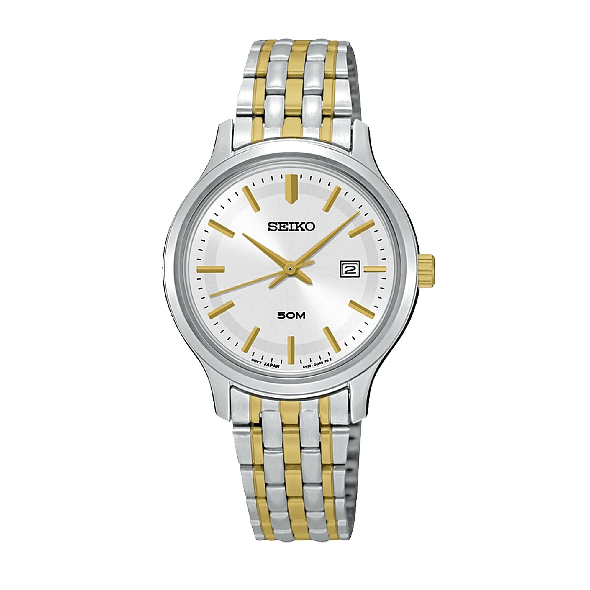 Ladies Seiko Neo Classic Gold Plated & Stainless Steel