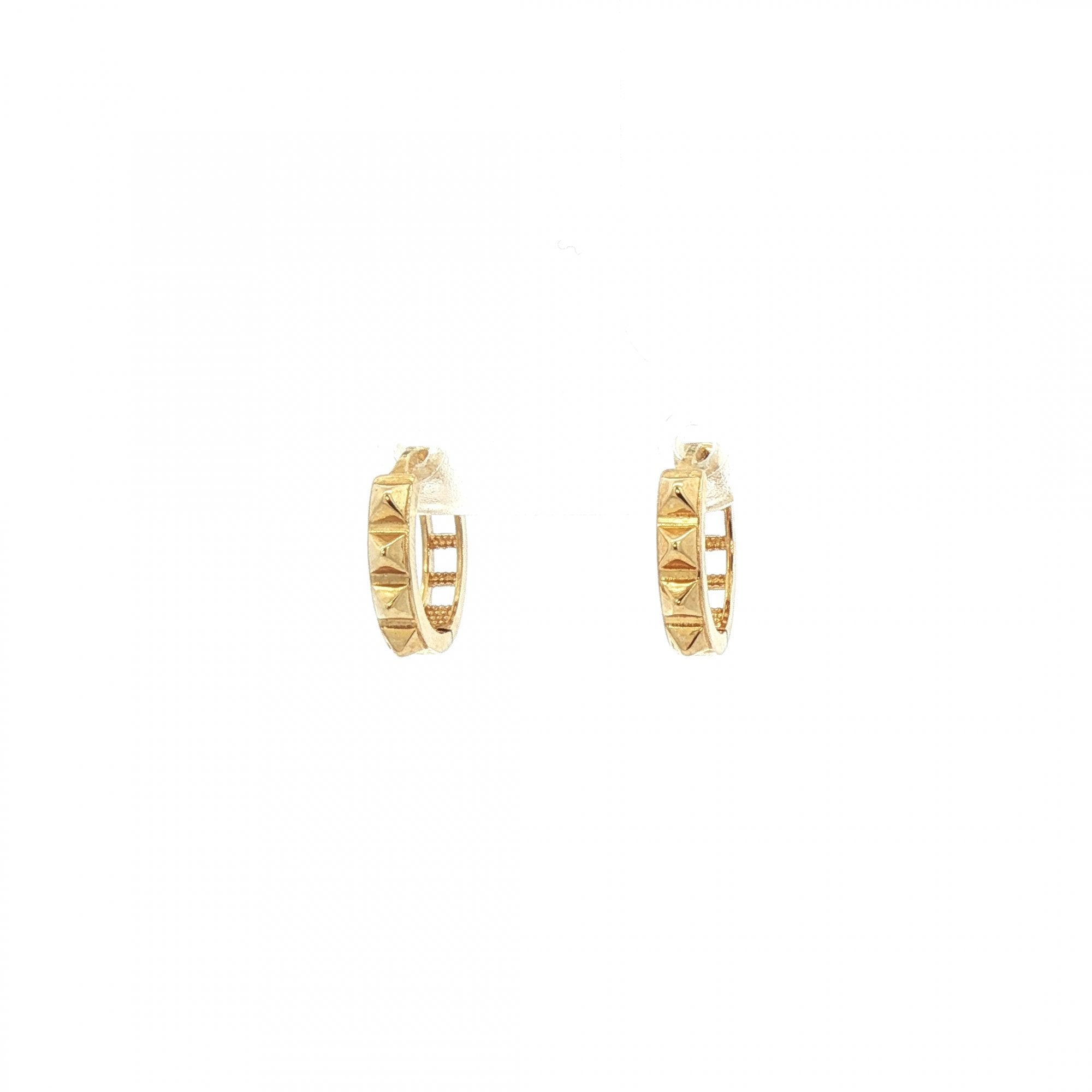 Mini Spike Hoops in 9ct Yellow Gold