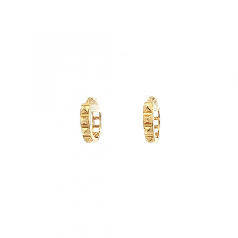 Mini Spike Hoops in 9ct Yellow Gold