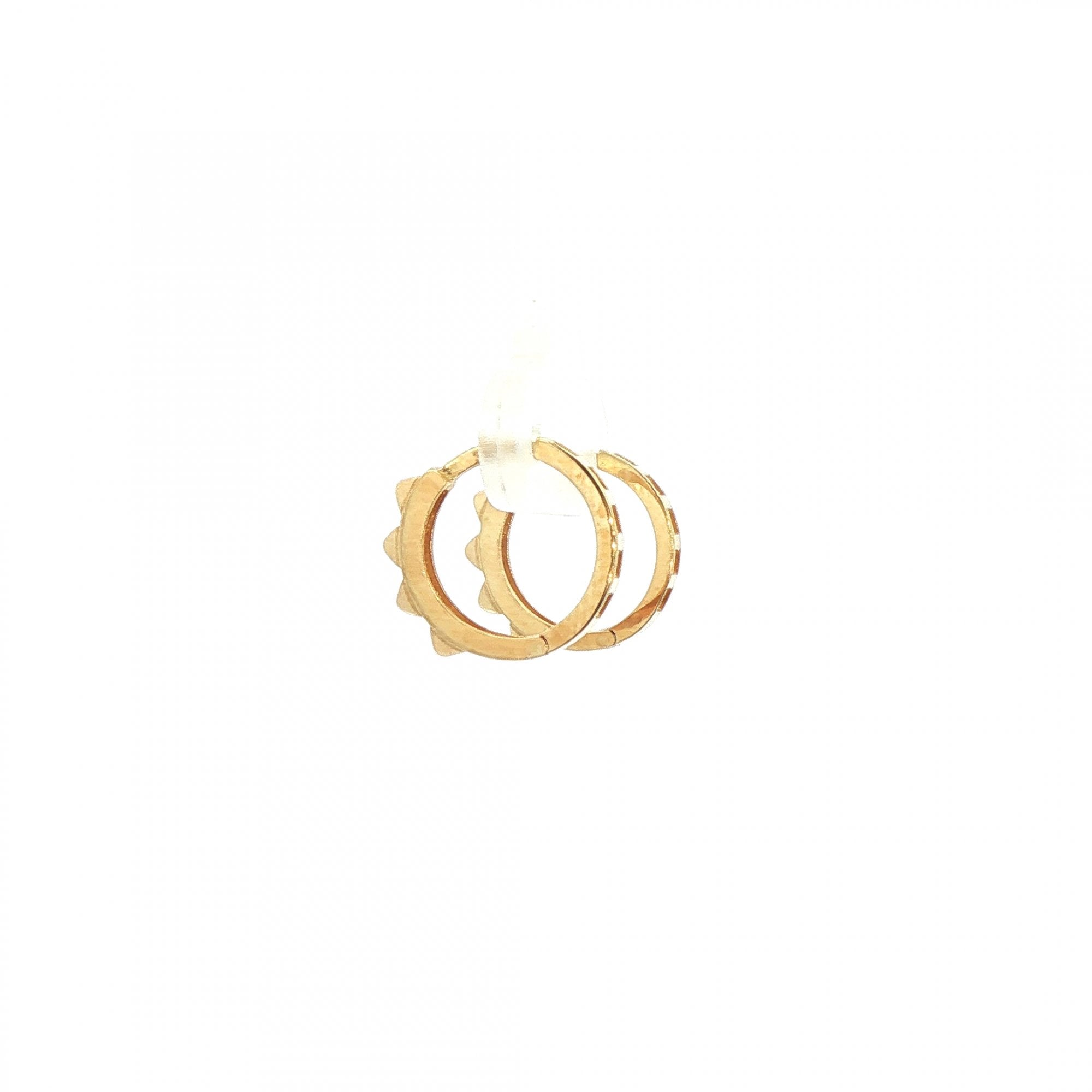 Mini Spike Hoops in 9ct Yellow Gold