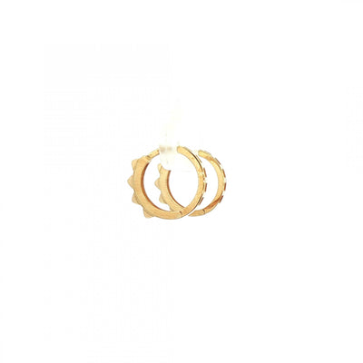 Mini Spike Hoops in 9ct Yellow Gold