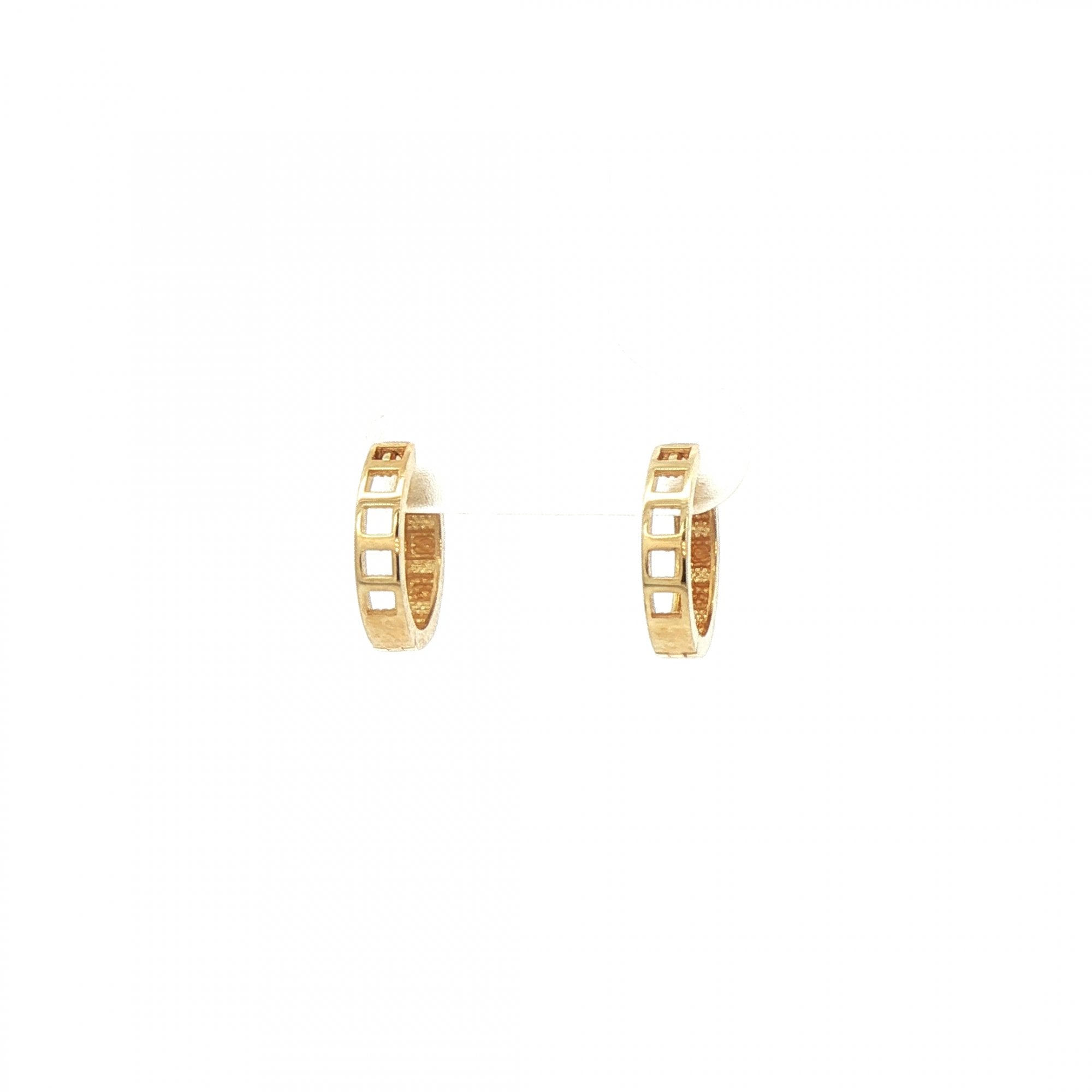 Mini Spike Hoops in 9ct Yellow Gold