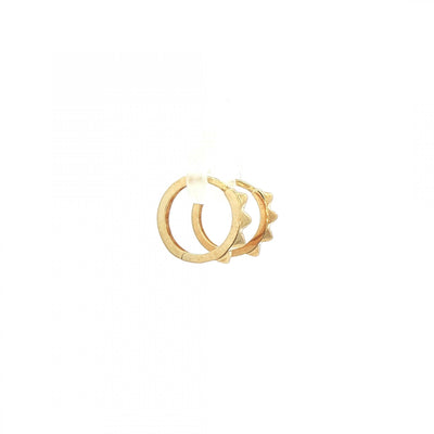 Mini Spike Hoops in 9ct Yellow Gold