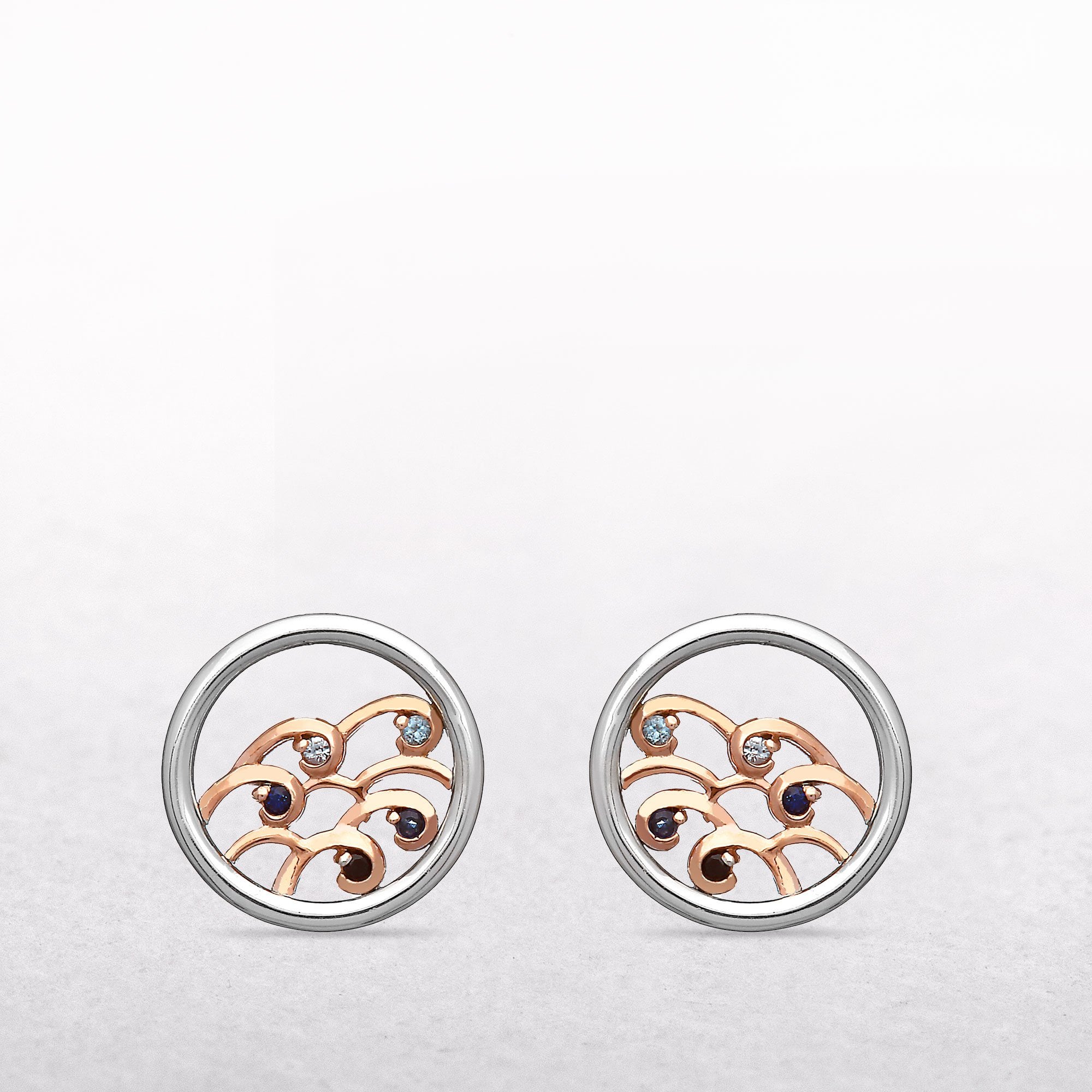 Ninth Wave Coloured Stone House of Lor Earrings