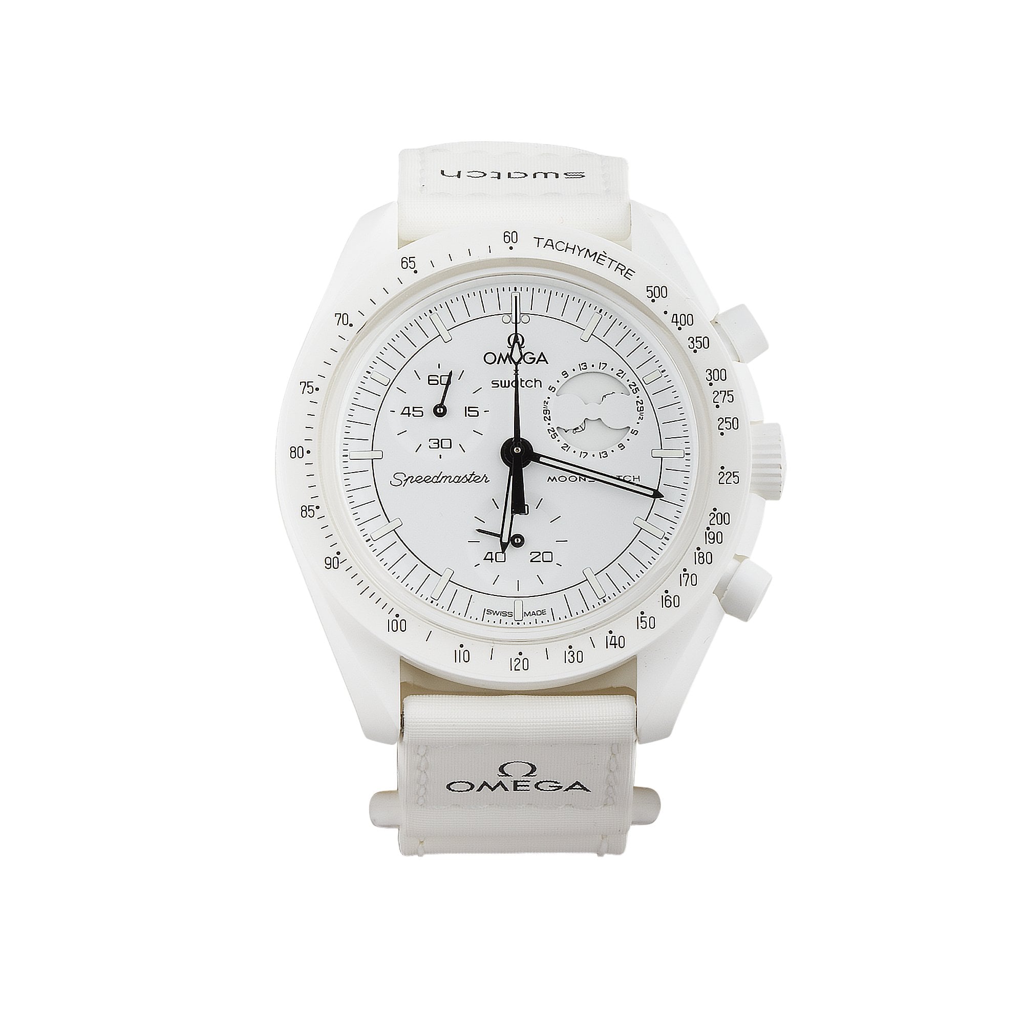 Omega X Swatch Mission To Moon Phase- Full Moon White Snoopy