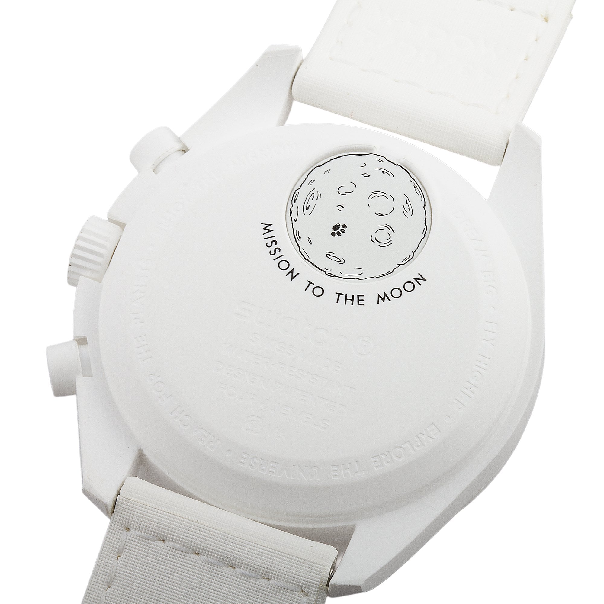Omega X Swatch Mission To Moon Phase- Full Moon White Snoopy