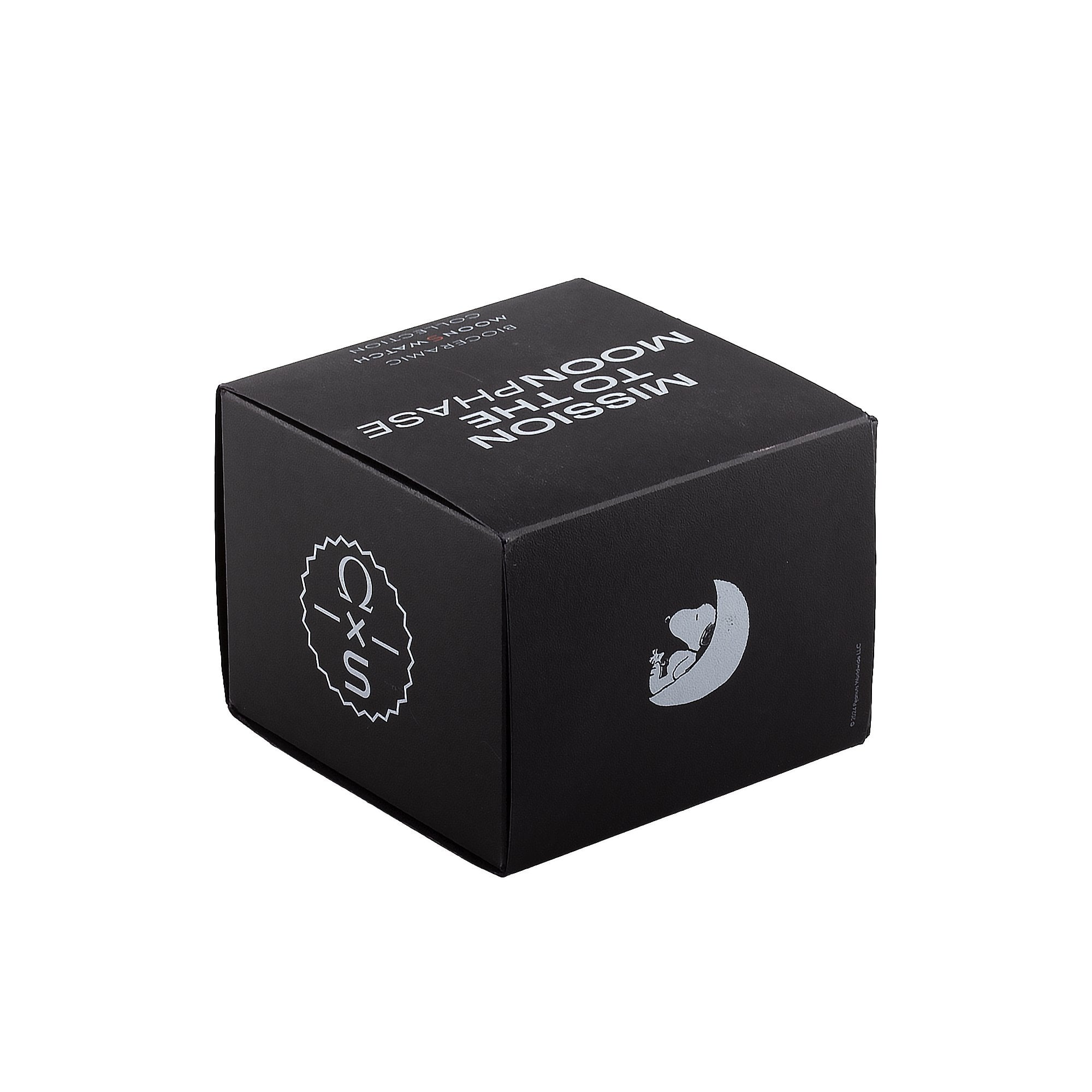 Omega X Swatch Mission To The Moon Phase All Black with Snoopy