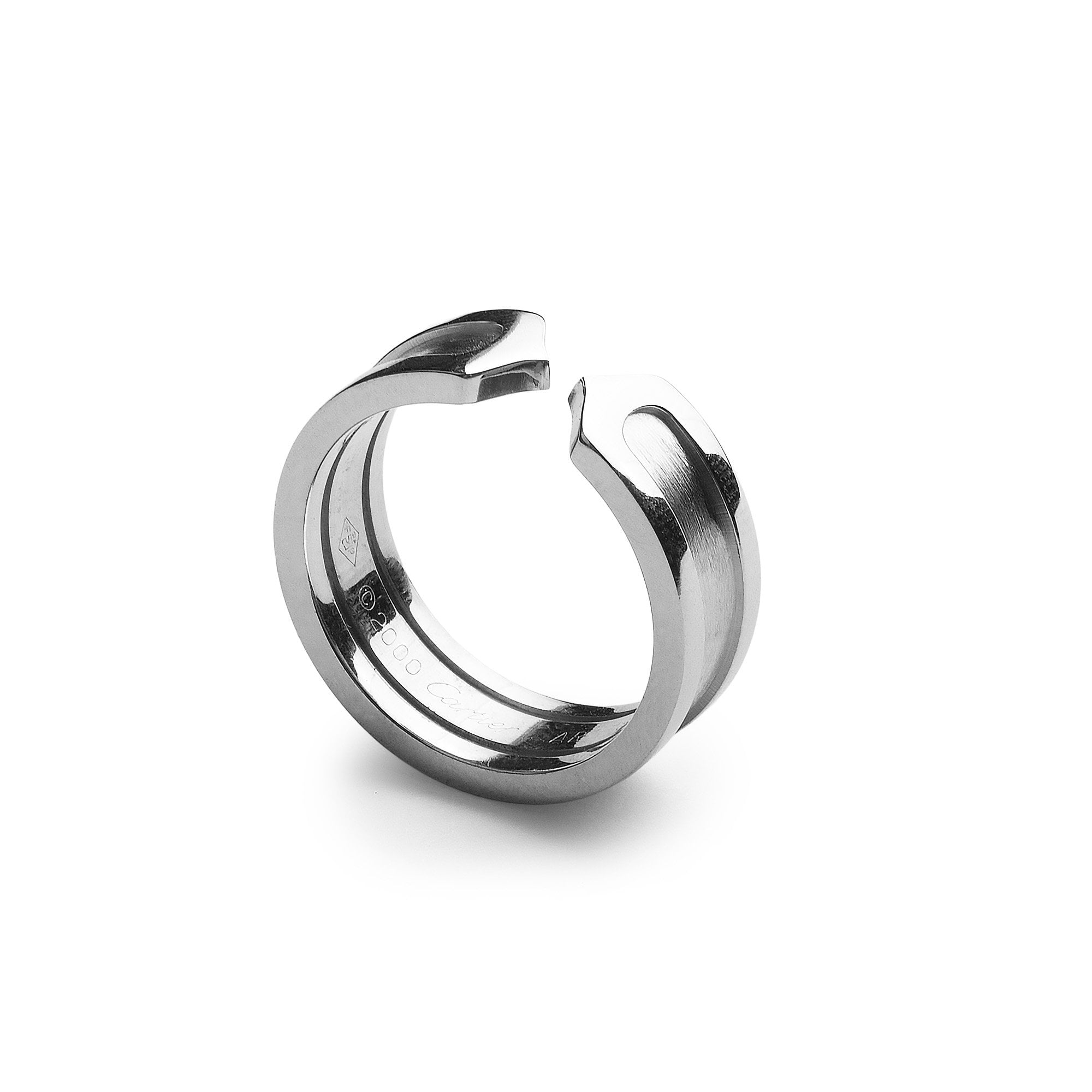 Open Cartier Ring Weighing 7.9 Grams in 18ct White Gold