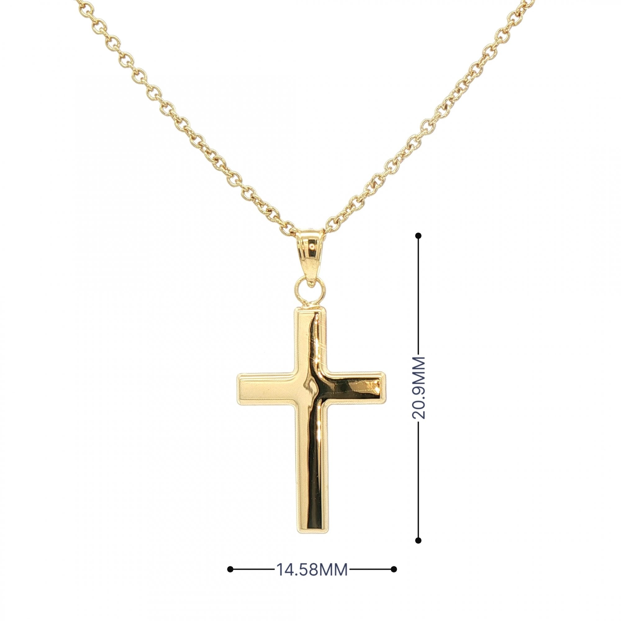 Plain Cross in 9ct Gold