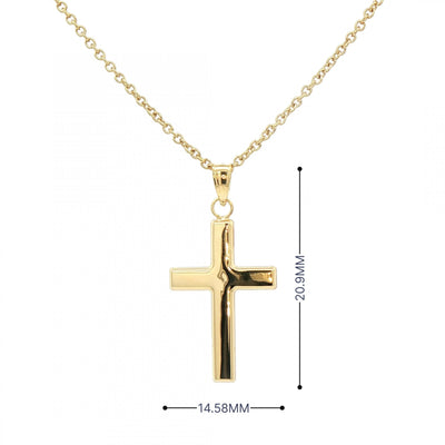 Plain Cross in 9ct Gold