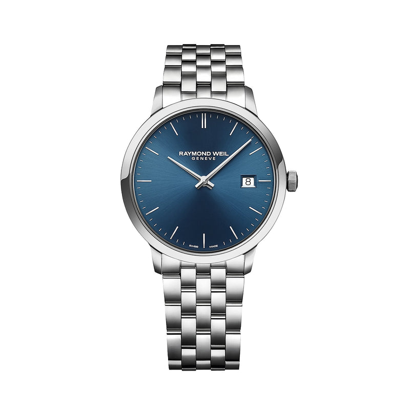 Raymond Weil Gents Toccata Stainless Steel Round Navy Dial Watch