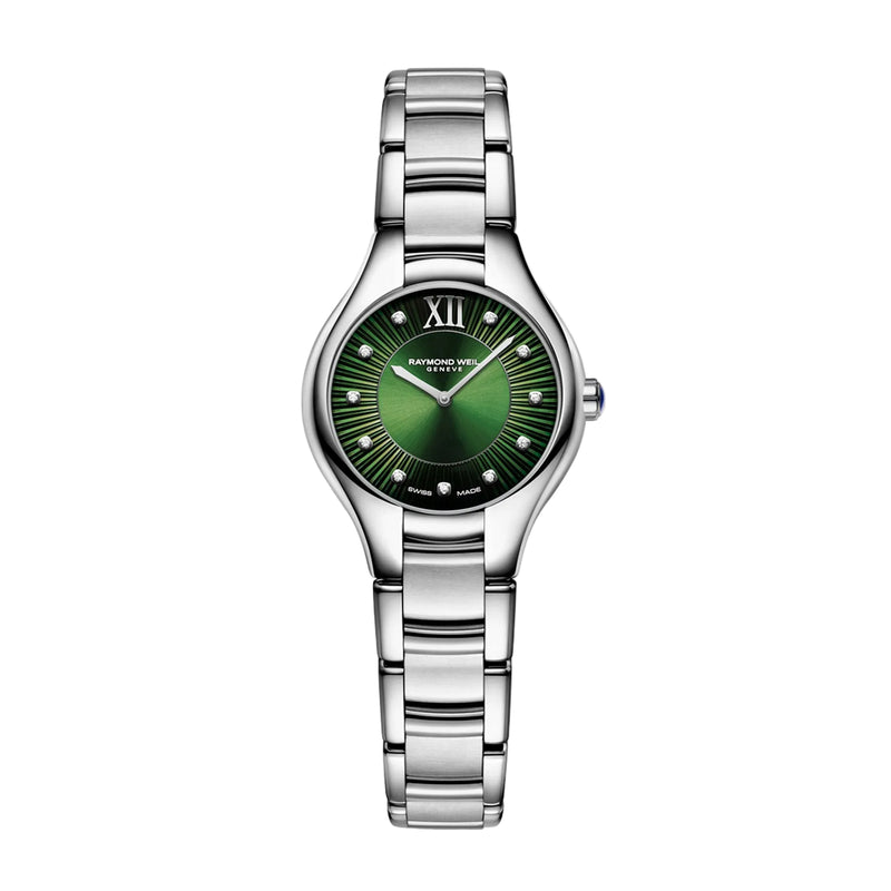 Raymond Weil Ladies Noemia Diamond Set Watch With Green Dial
