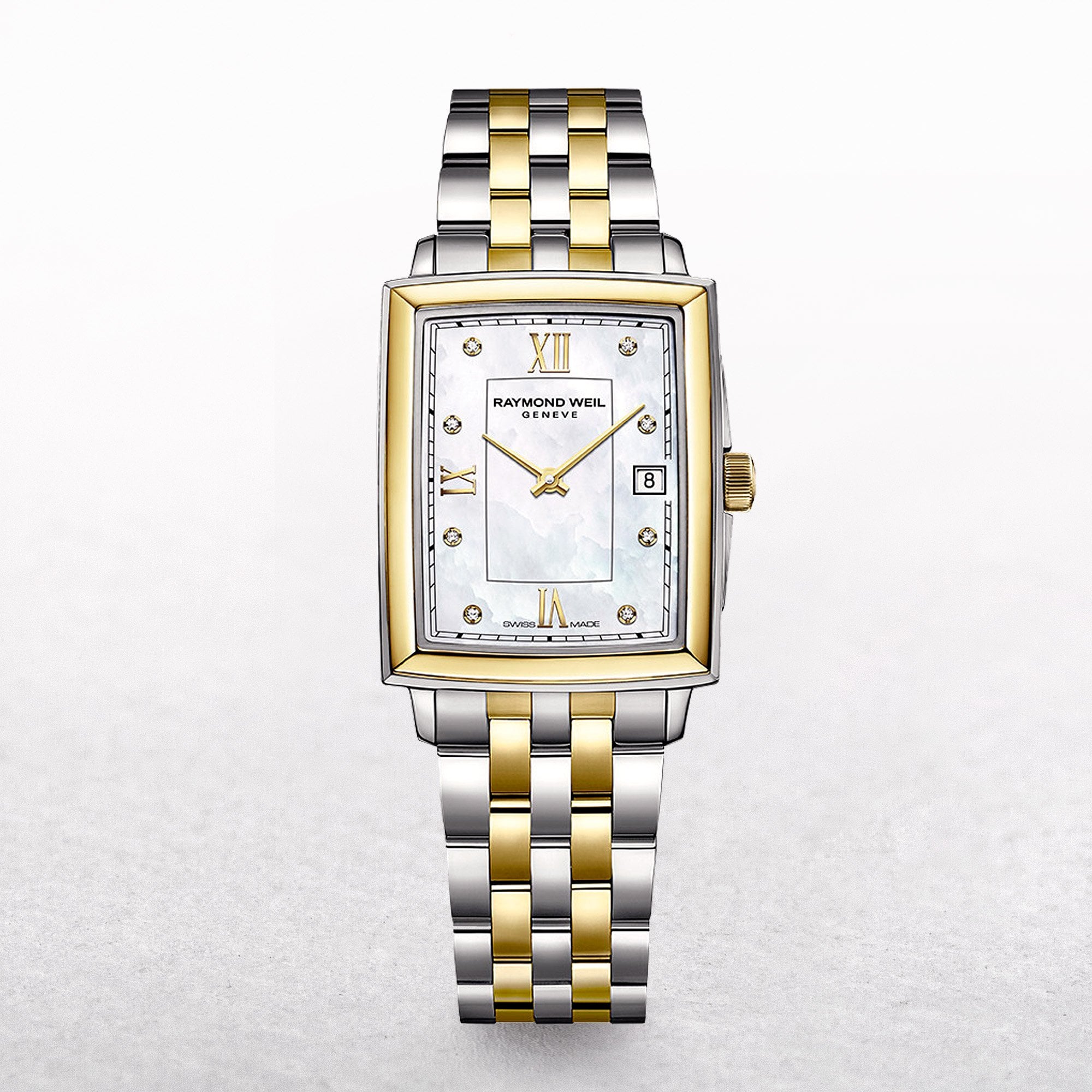 Raymond Weil Toccata Two Tone Ladies Watch with Rectangle Dial