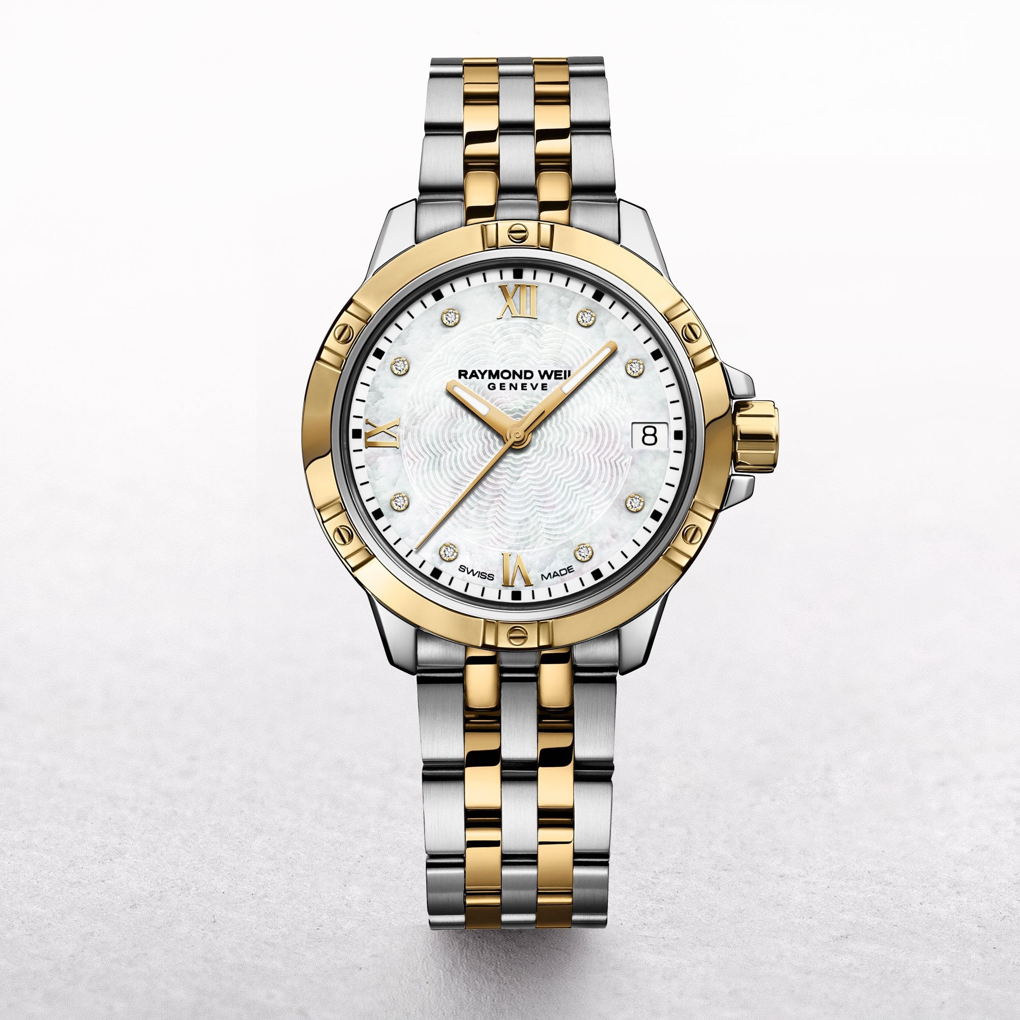 Ladies Raymond Weil Tango Two Tone Diamond Hour Markers