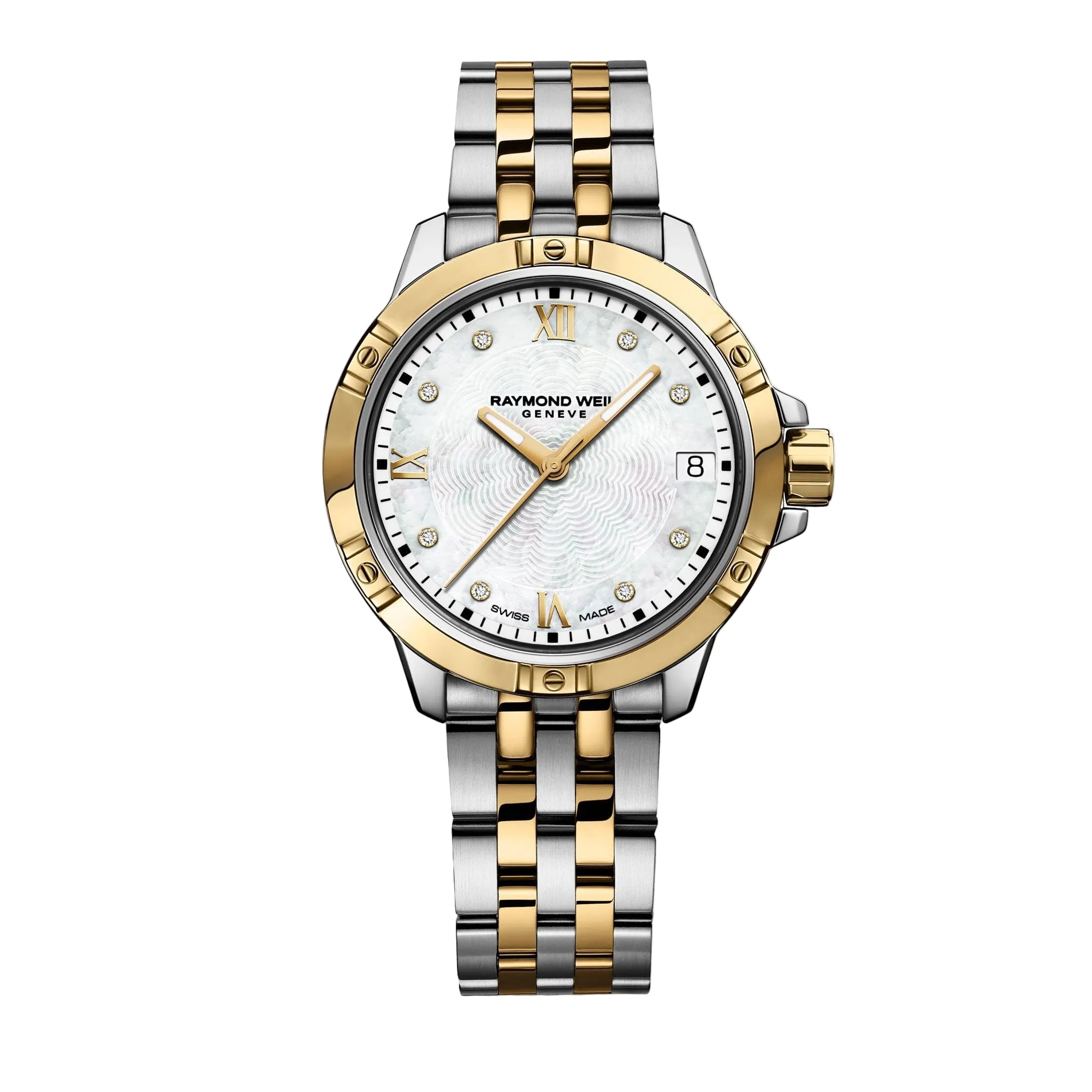 Ladies Raymond Weil Tango Two Tone Diamond Hour Markers