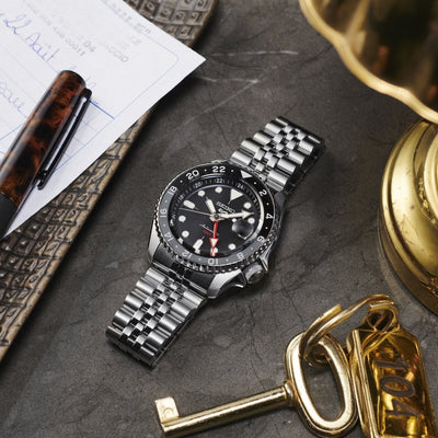 Seiko 5 Sports 'Black Grape' GMT 42.5mm Black Dial SKX Re-interpretation