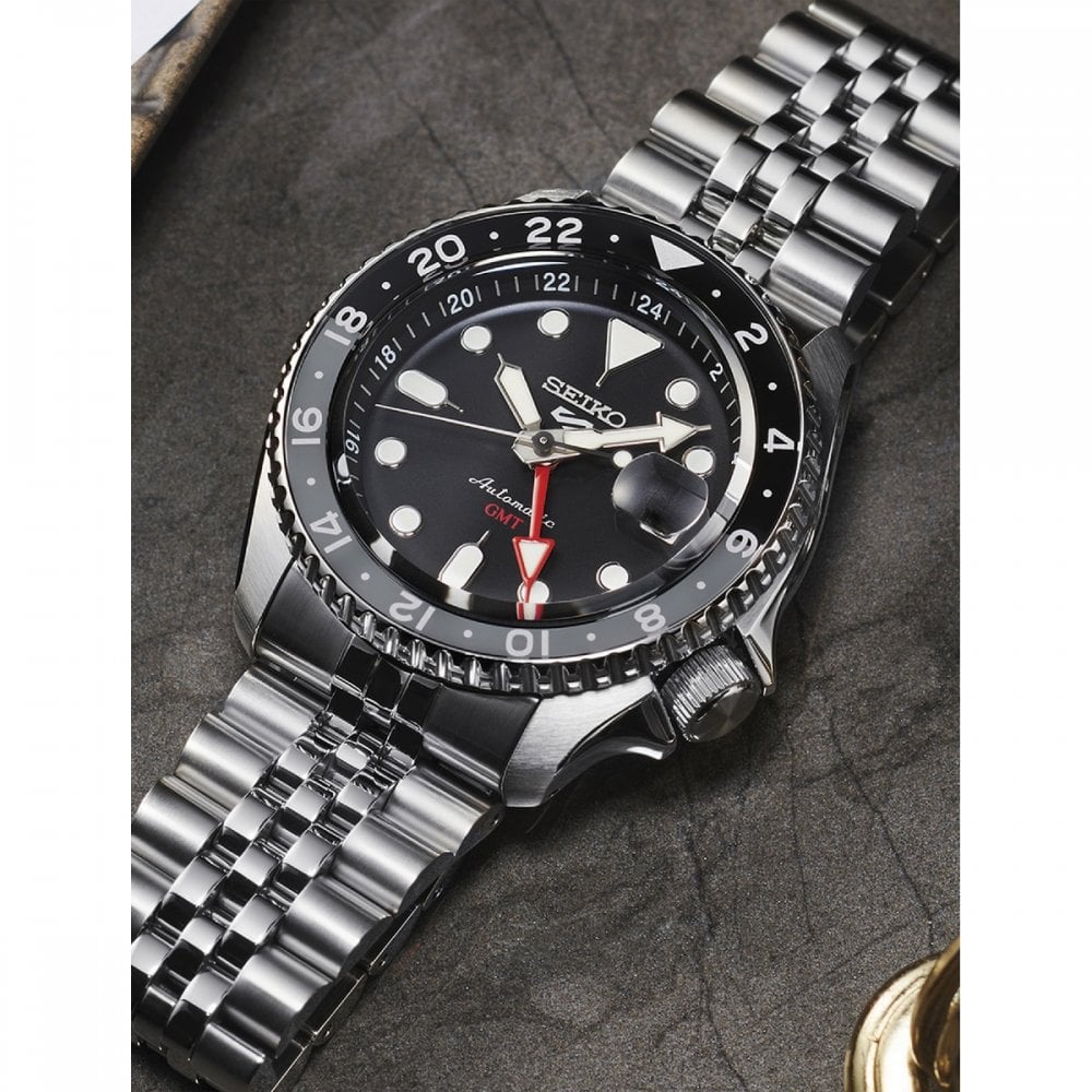 Seiko 5 Sports 'Black Grape' GMT 42.5mm Black Dial SKX Re-interpretation