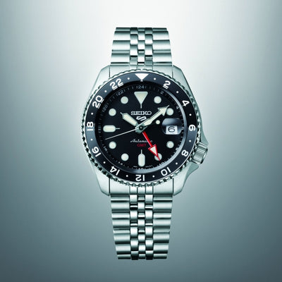 Seiko 5 Sports 'Black Grape' GMT 42.5mm Black Dial SKX Re-interpretation