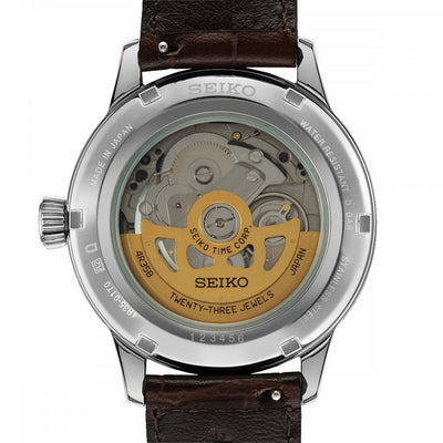 Seiko Gents Automatic Blue Moon on Leather Strap