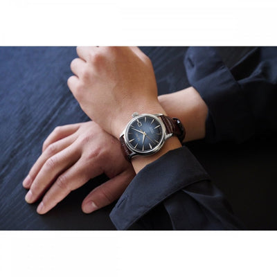 Seiko Gents Automatic Blue Moon on Leather Strap