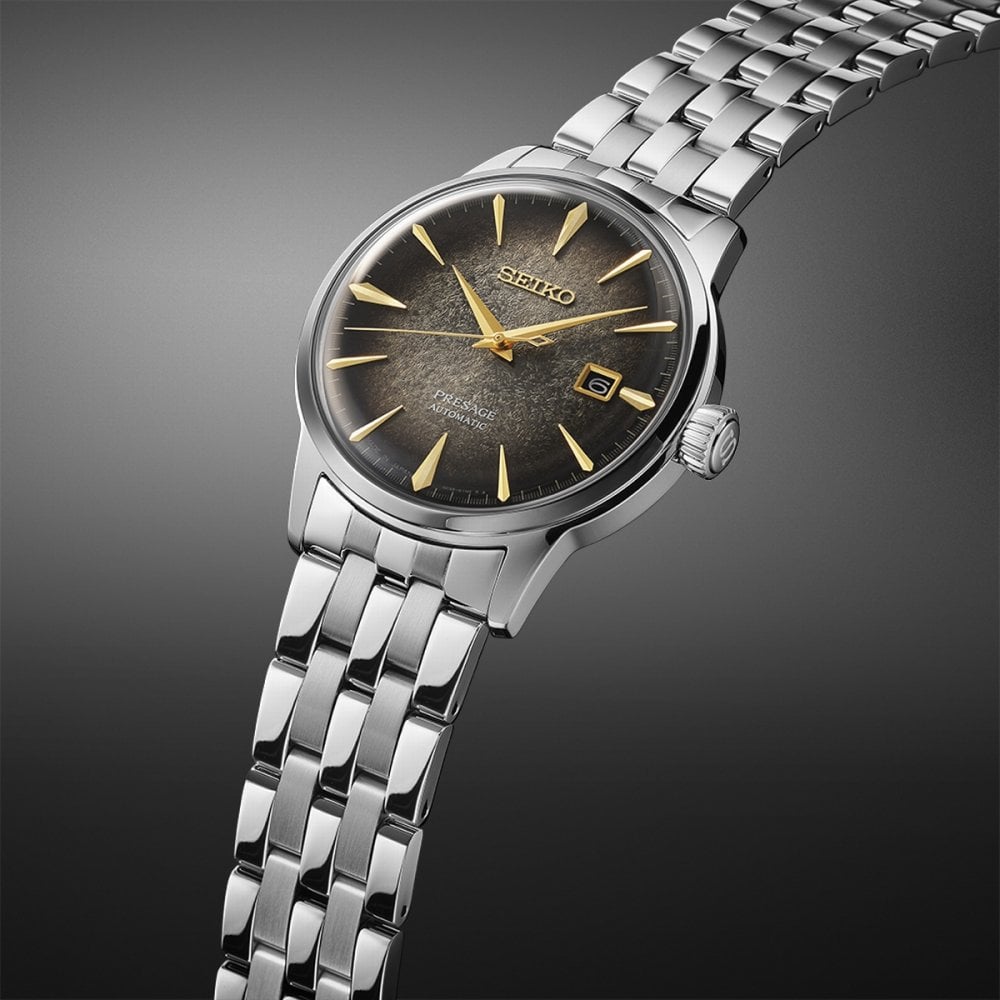 Seiko Gents Limited Edition Presage Automatic StarBar Grey Date Dial on Stainless Steel Bracelet