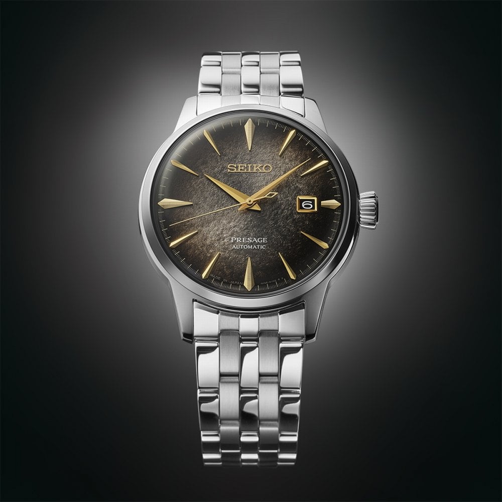 Seiko Gents Limited Edition Presage Automatic StarBar Grey Date Dial on Stainless Steel Bracelet