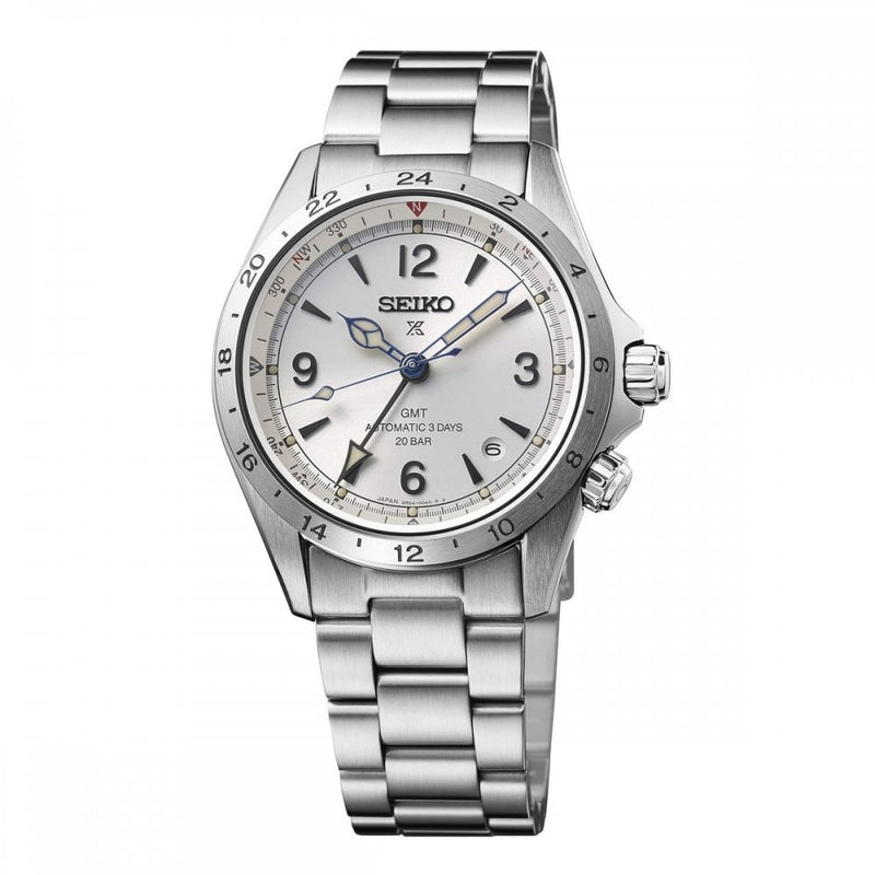 Seiko Gents Limited Edition Silver Dial Alpinist on Stainless Steel Bracelet