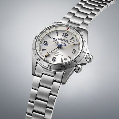 Seiko Gents Limited Edition Silver Dial Alpinist on Stainless Steel Bracelet