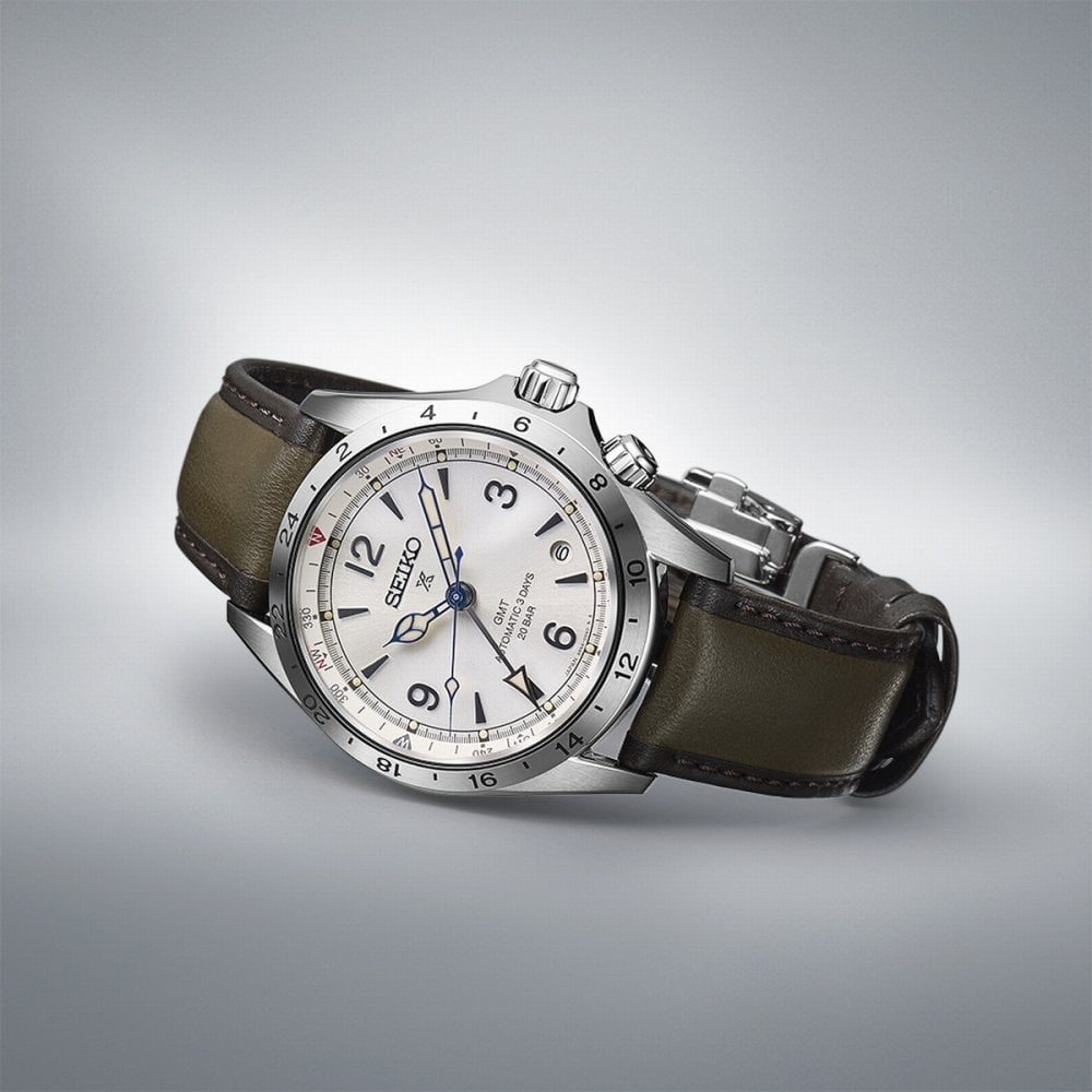 Seiko Gents Limited Edition Silver Dial Alpinist on Stainless Steel Bracelet