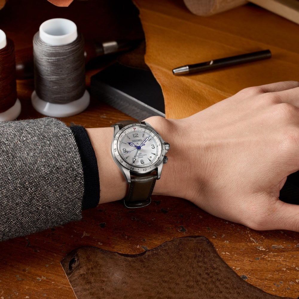 Seiko Gents Limited Edition Silver Dial Alpinist on Stainless Steel Bracelet