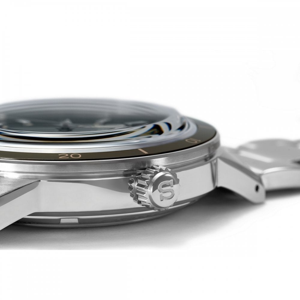 Seiko Gents Presage "Style 60's" Automatic Black Dial in Stainless Steel