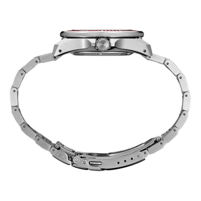 Seiko Gents Prospex Divers Watch with Red Dial in Stainless Steel
