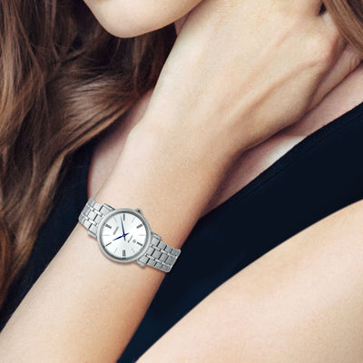 Seiko Ladies Premier Stainless Steel Roman Numeral Dial