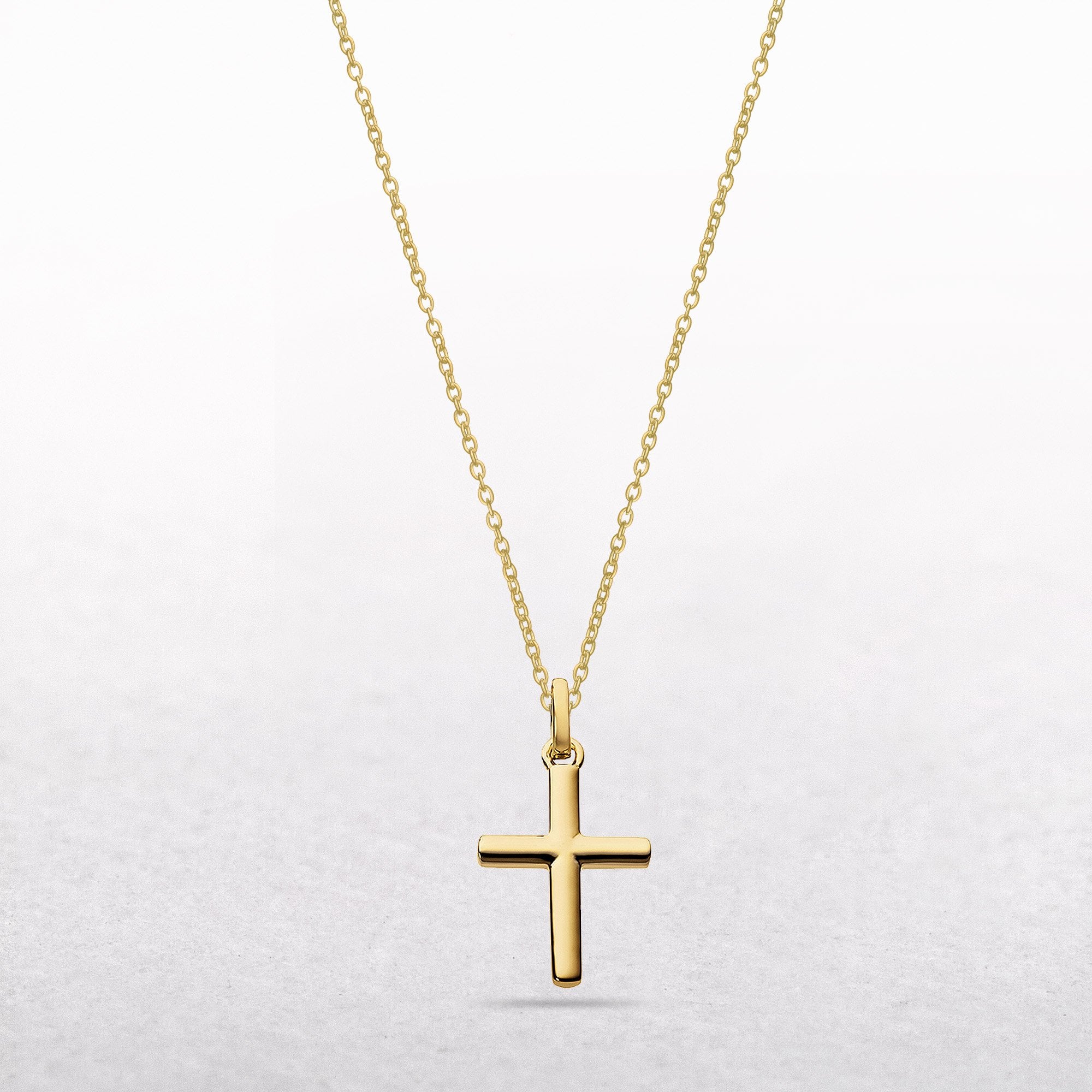 Simple Cross Pendant in 9ct Yellow Gold