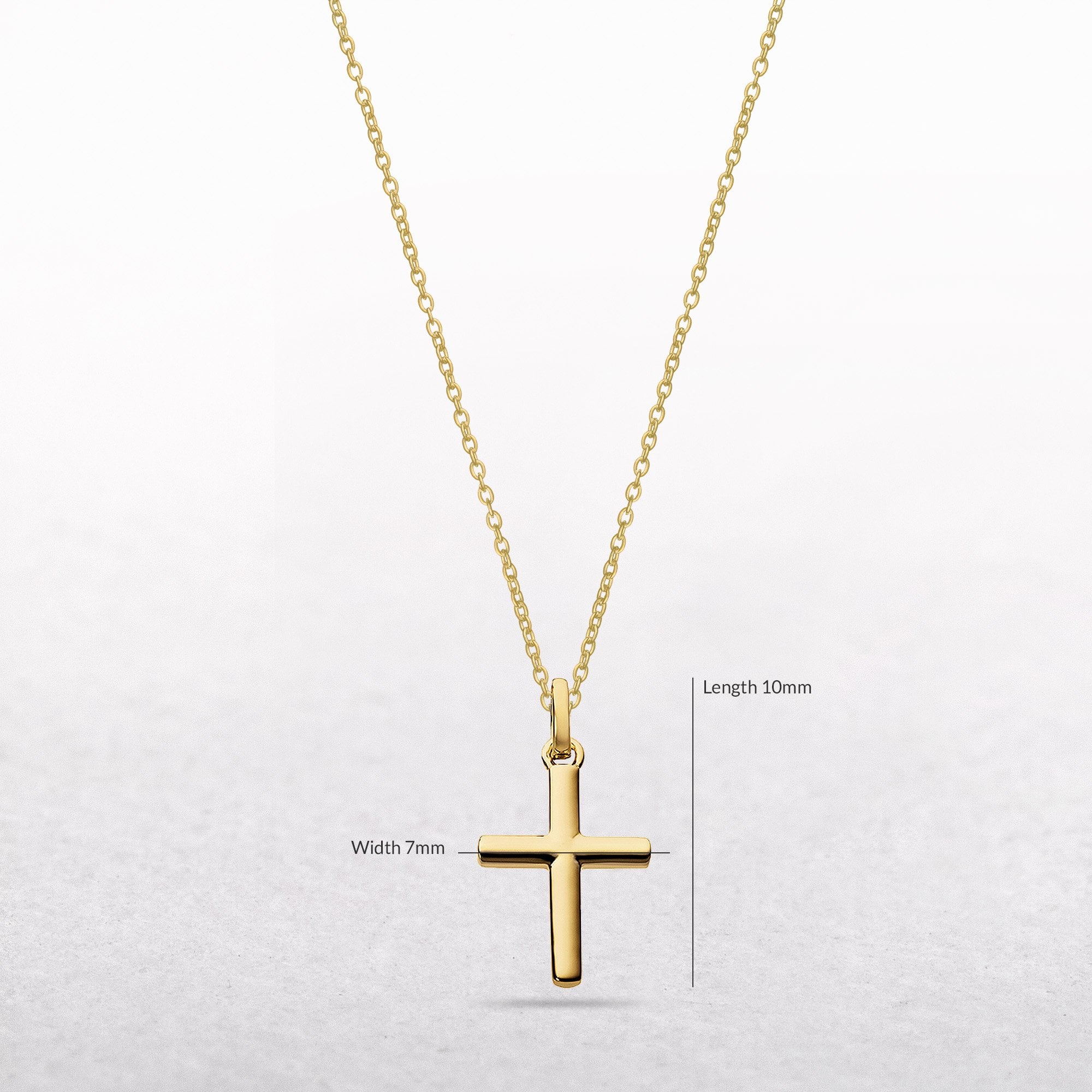 Simple Cross Pendant in 9ct Yellow Gold