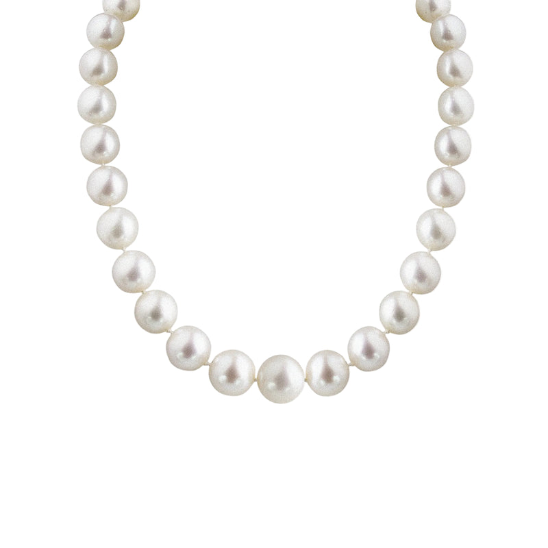 South Sea Pearls With Diamond Set Clasp