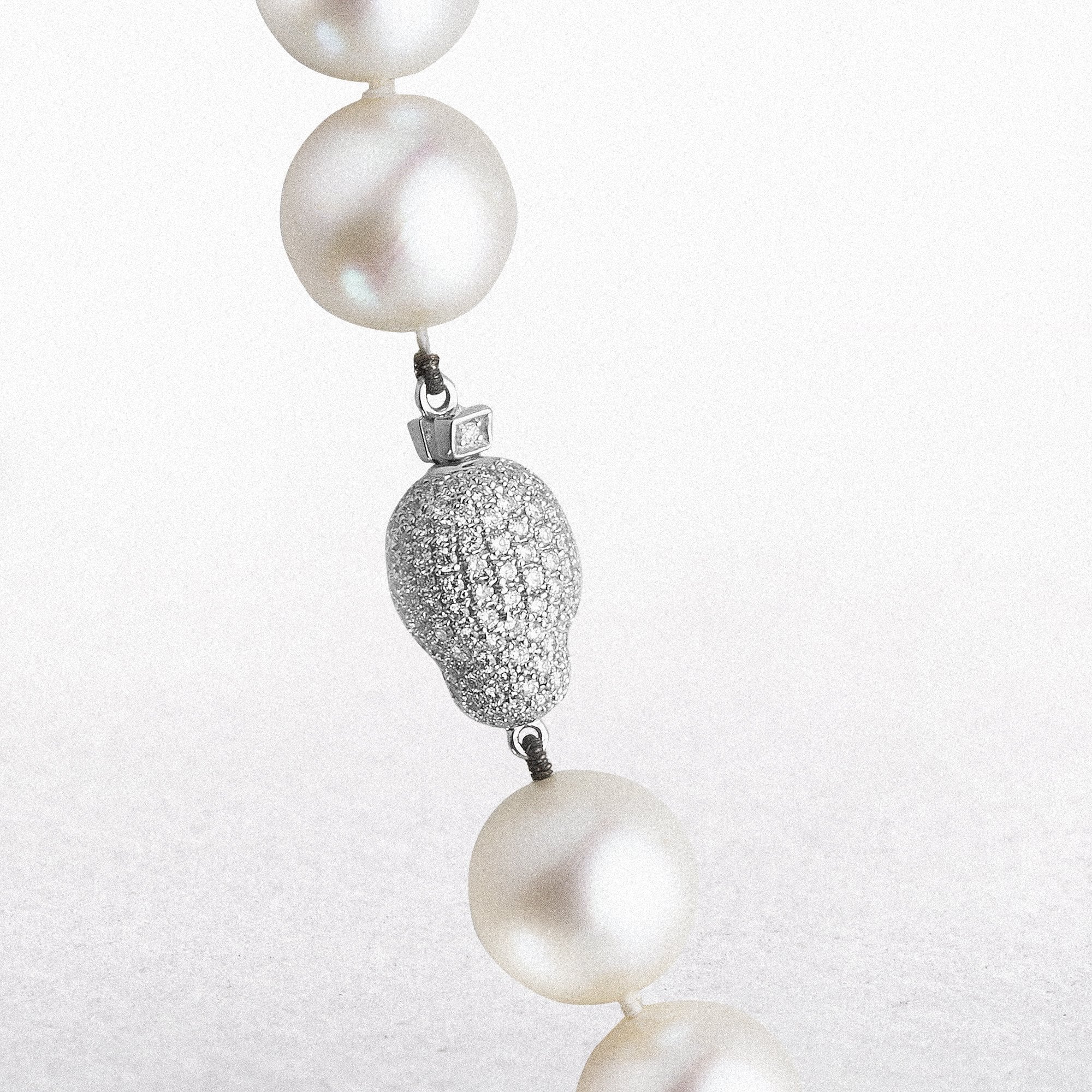 South Sea Pearls With Diamond Set Clasp