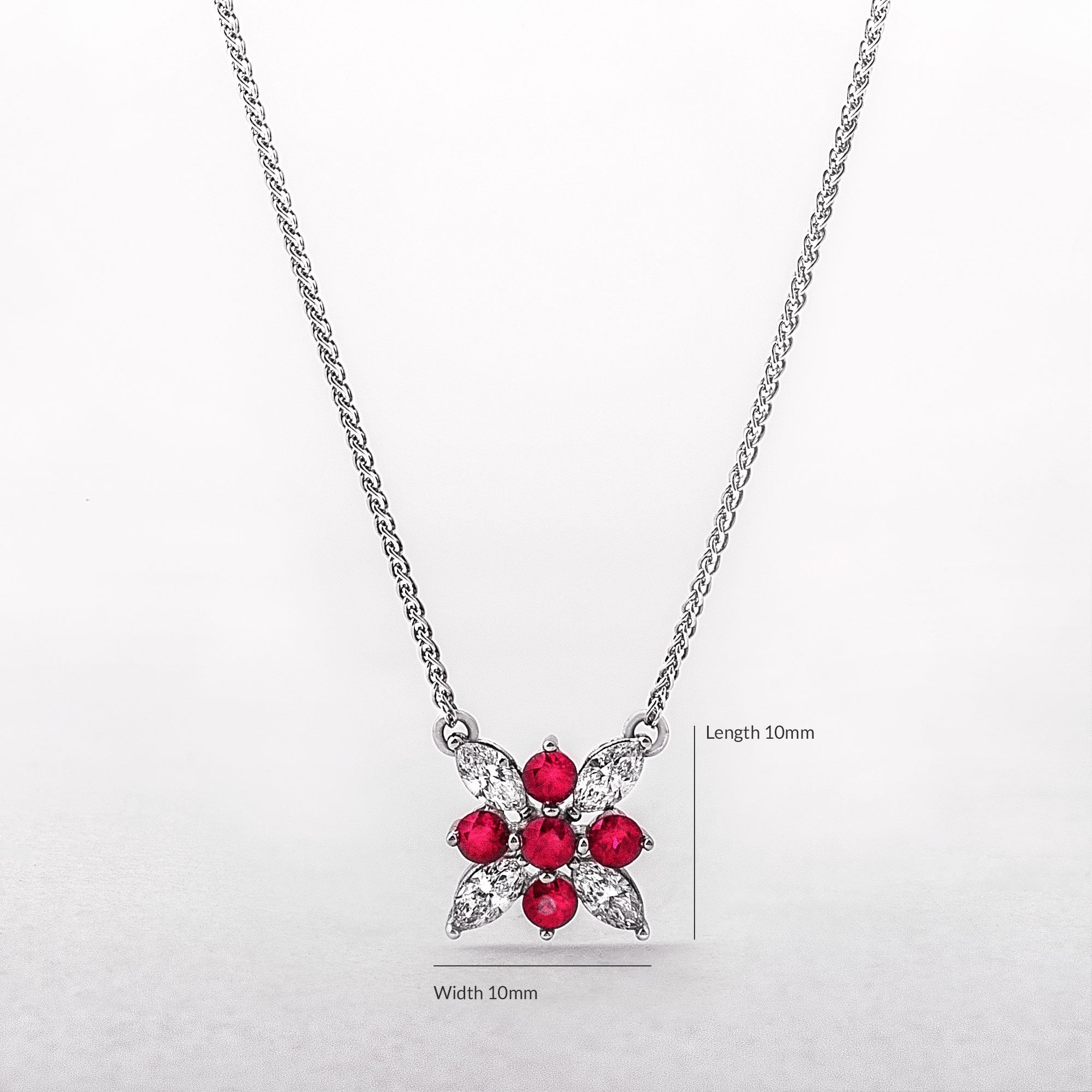 Star 0.66ct Ruby & 0.48ct Diamond Pendant