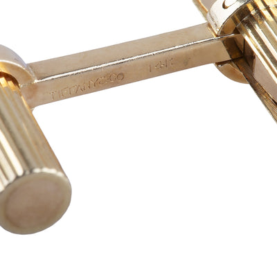 Tiffany Bar Cufflinks Weighing 17.8 Grams in 14ct Yellow Gold