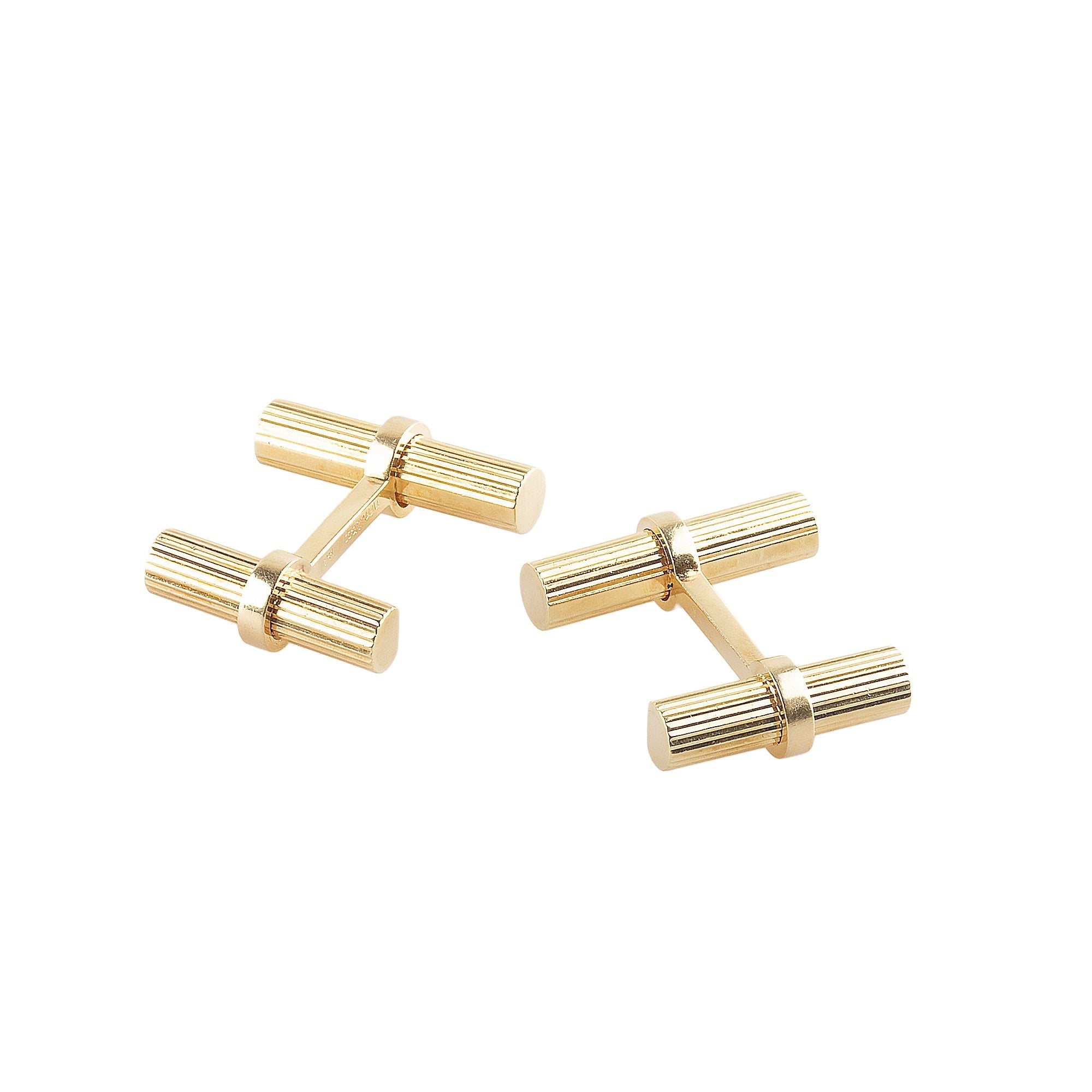 Tiffany Bar Cufflinks Weighing 17.8 Grams in 14ct Yellow Gold