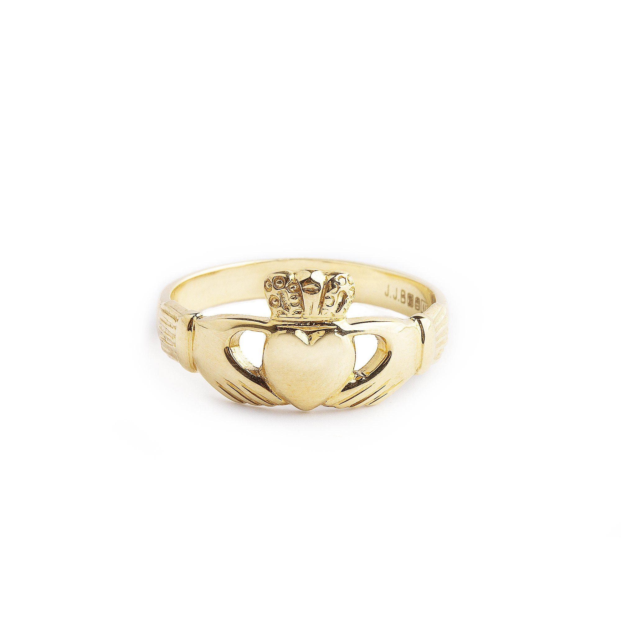 Traditional 10ct Yellow Gold Ladies Claddagh Ring