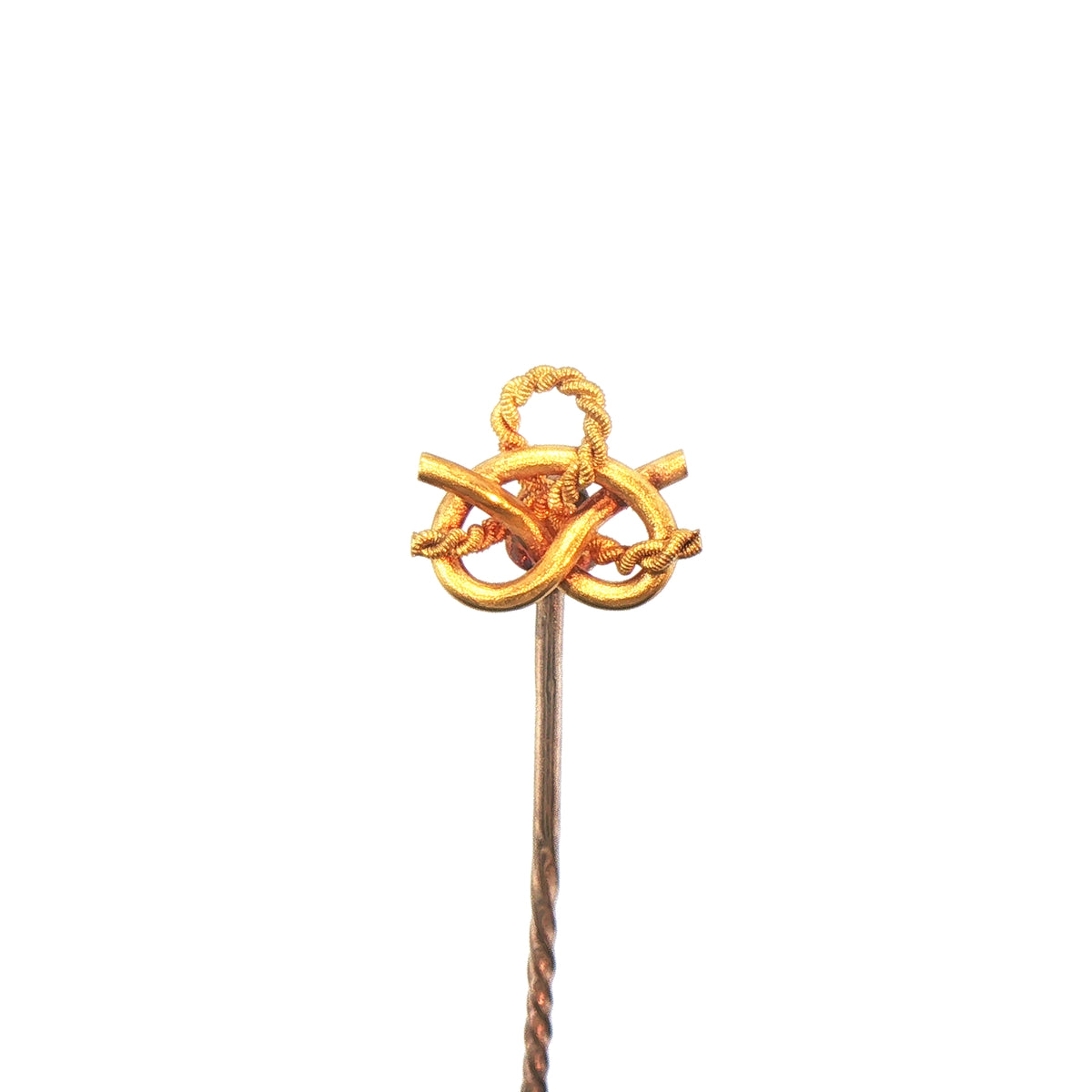 Vintage Knot Tie Pin in 15ct Yellow Gold