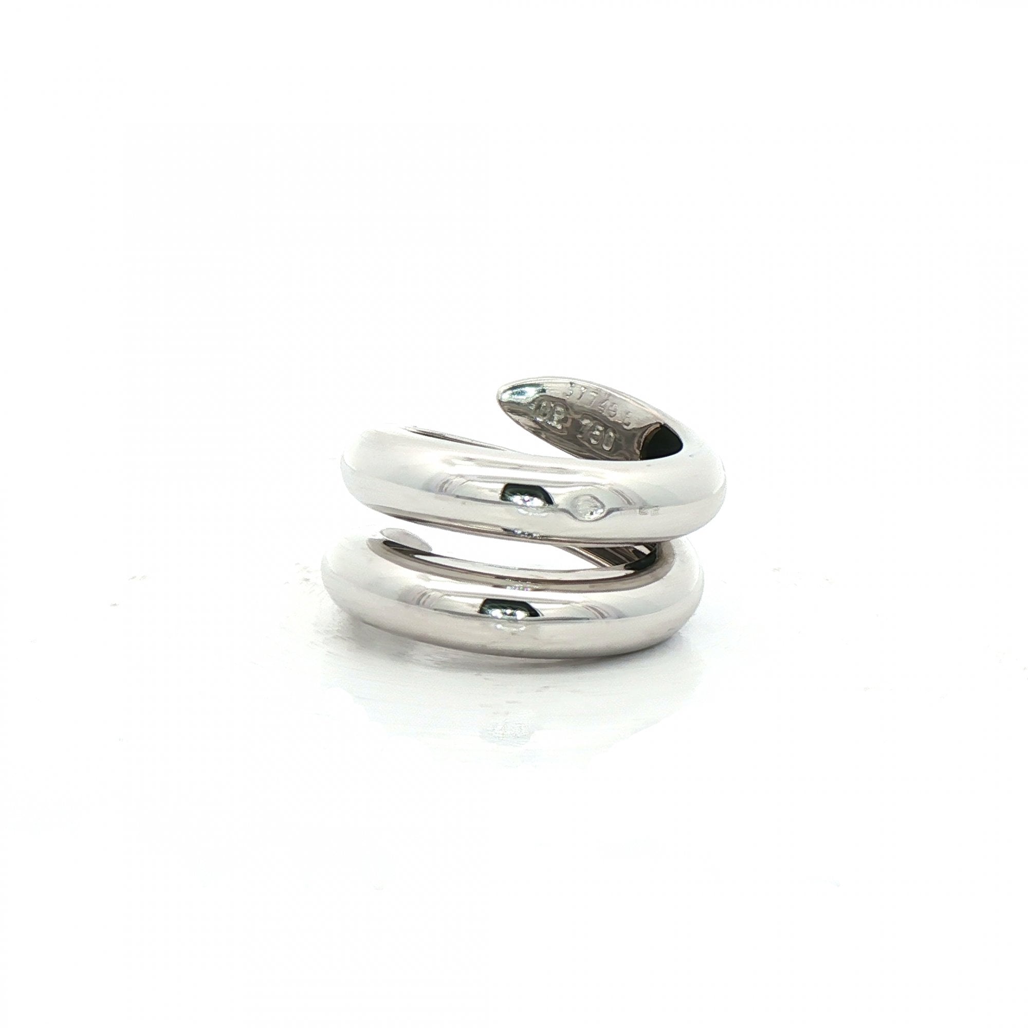 Vintage Chaumet Paris Tango Ring in 18ct White Gold