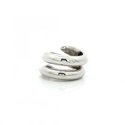 Vintage Chaumet Paris Tango Ring in 18ct White Gold
