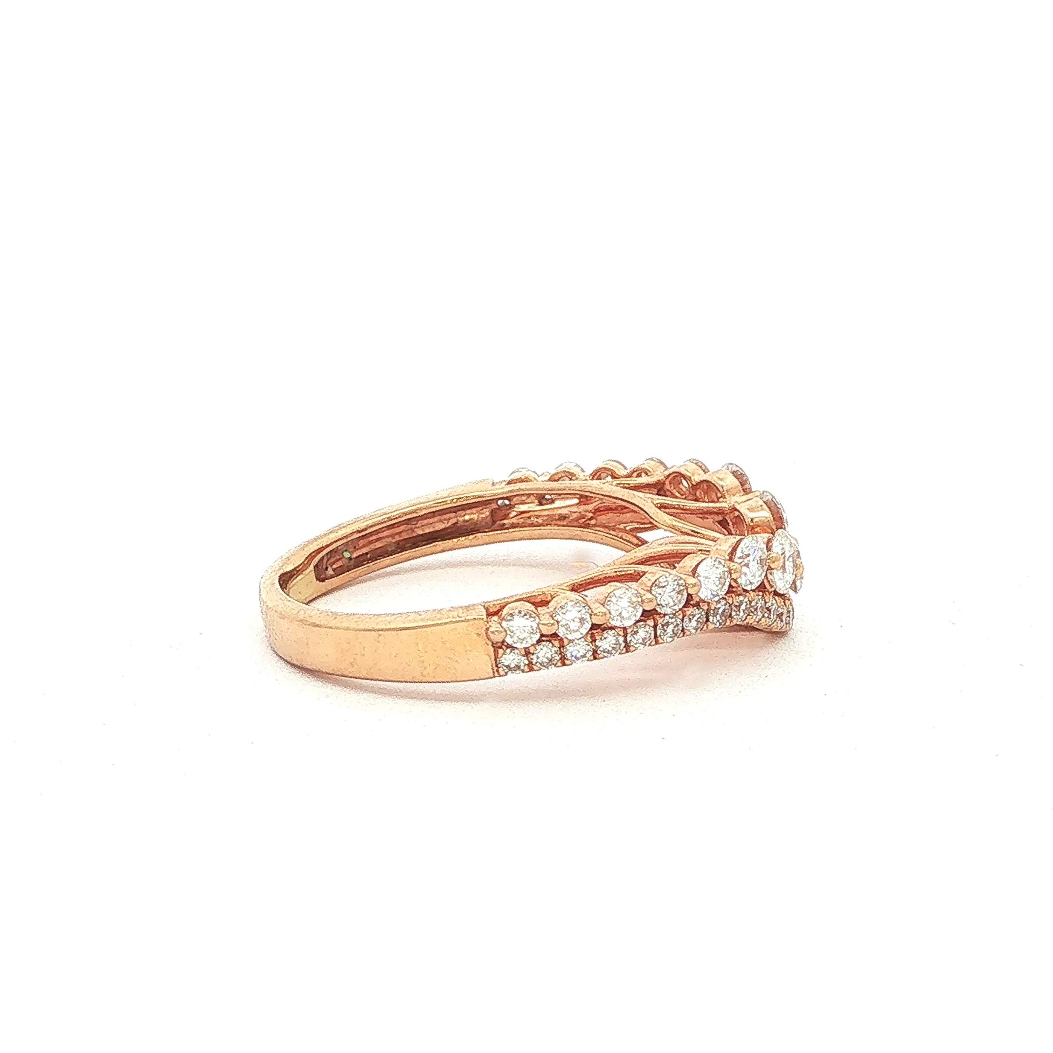 18ct Rose Gold Natural Diamond Bridal Ring Set