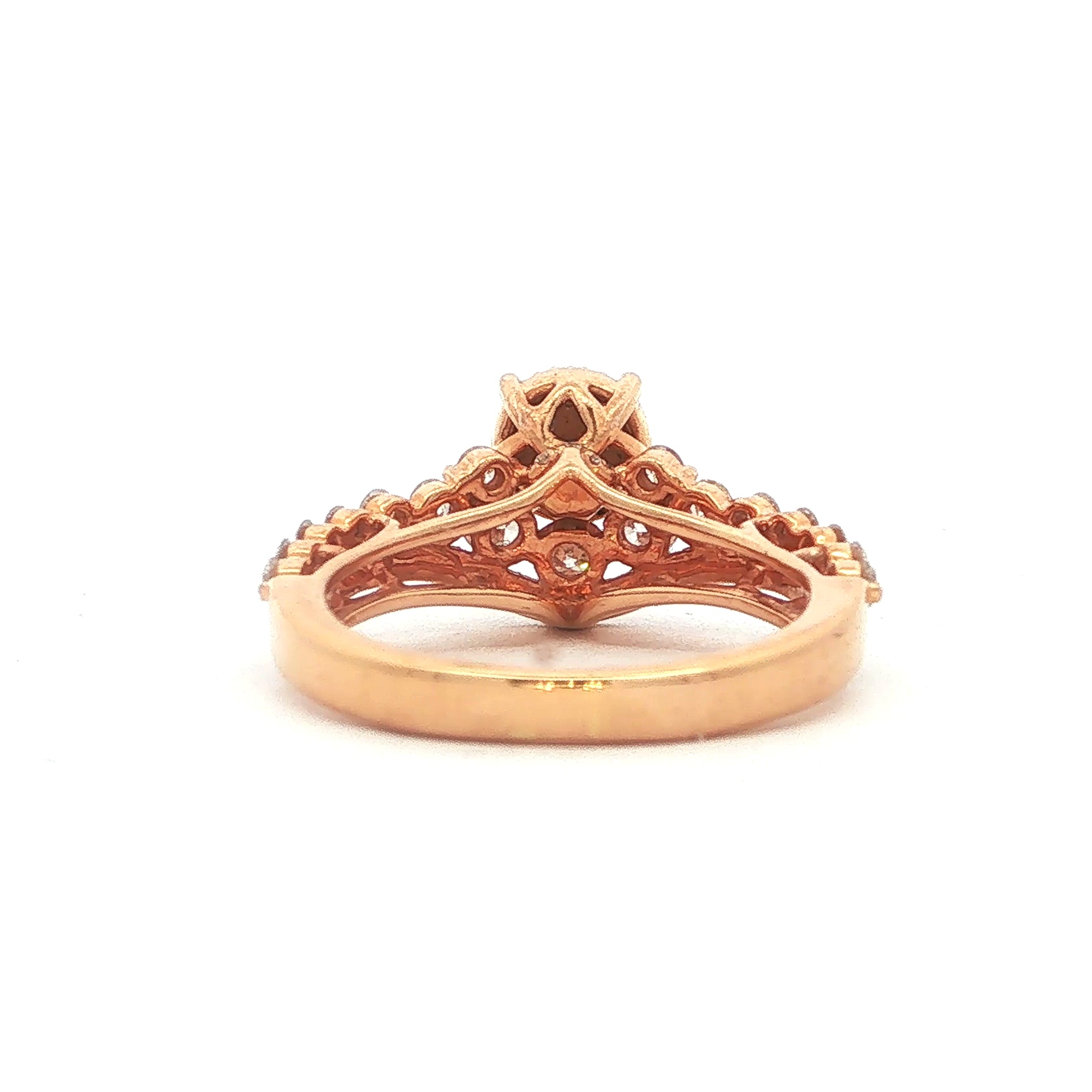 18ct Rose Gold Natural Diamond Bridal Ring Set