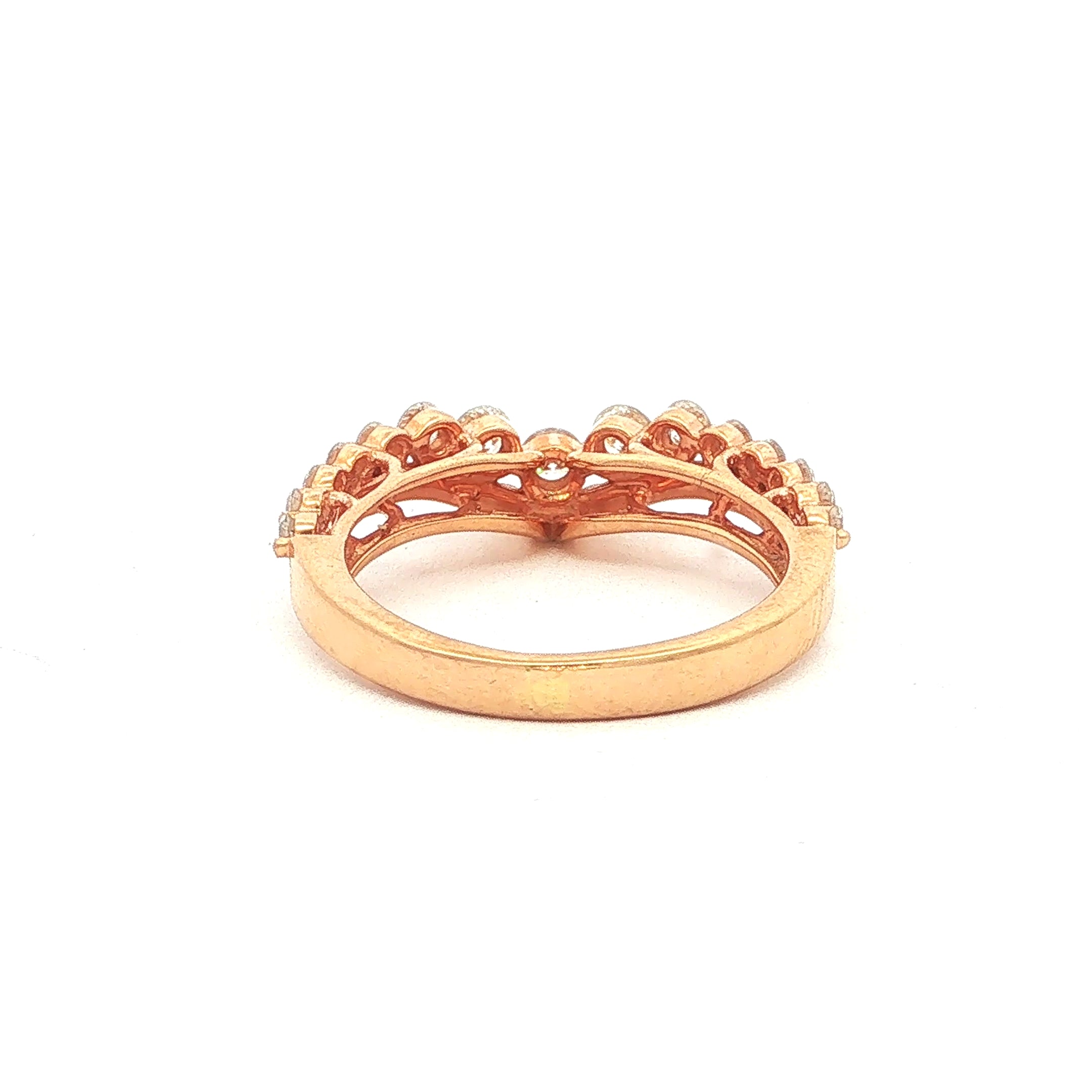 18ct Rose Gold Natural Diamond Bridal Ring Set