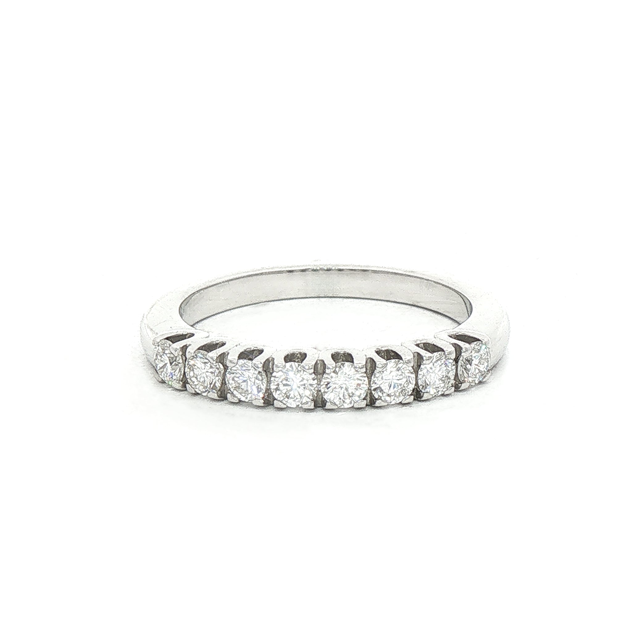 0.48ct Half Eternity Ring set in 18ct White Gold