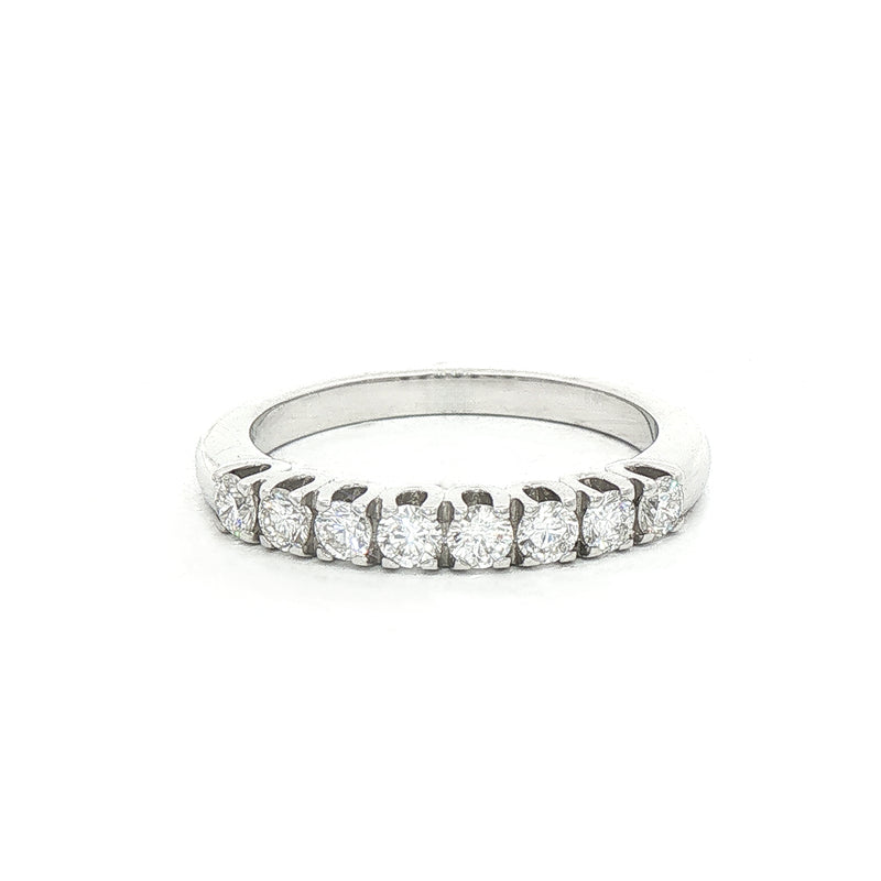 0.48ct Half Eternity Ring set in 18ct White Gold