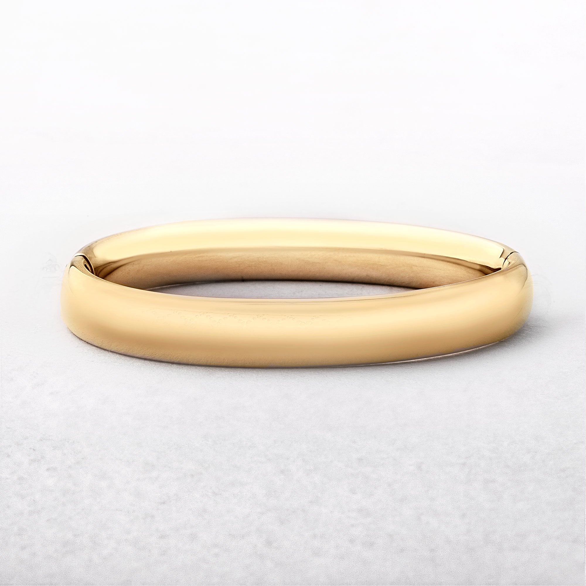 Yellow Gold Wide Bangle